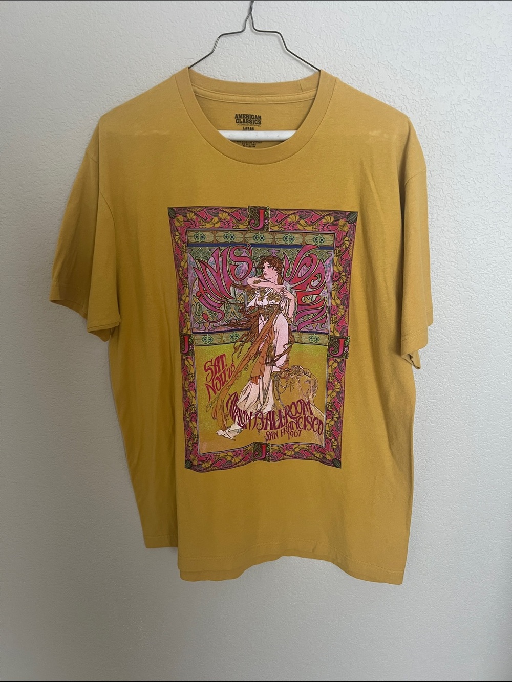Mustard Graphic JANIS JOPLIN Tee - Vintage-Inspired Print